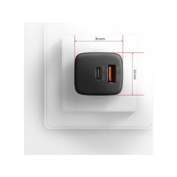 Produktbild för AXAGON ACU-PQ30 strömadapter - USB typ A, USB-C - 30 Watt