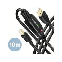 Produktbild för AXAGON ADR-210B - skrivarkabel - USB till USB typ B - 10 m