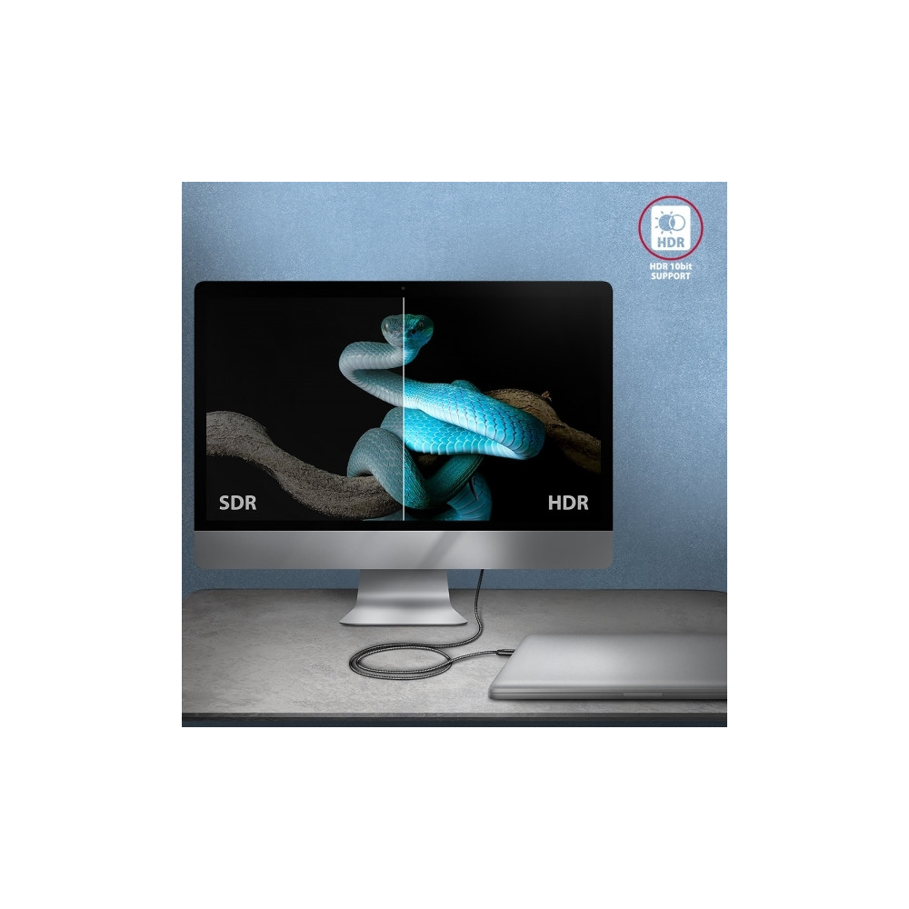 Produktbild för AXAGON - USB typ C-kabel - USB-C till USB-C