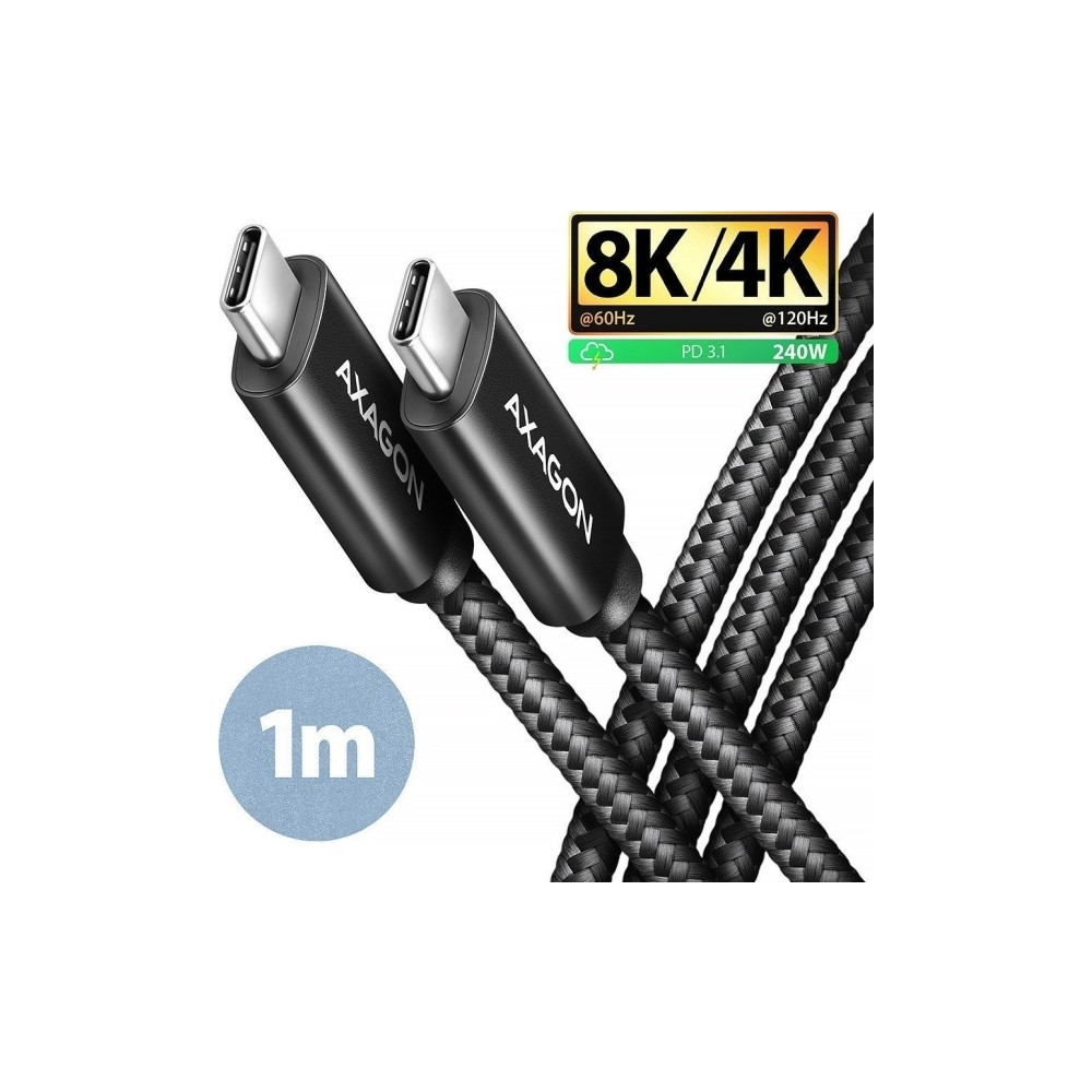 Produktbild för AXAGON - USB typ C-kabel - USB-C till USB-C