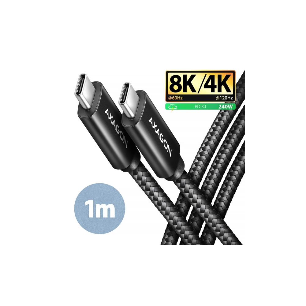 Produktbild för AXAGON - USB typ C-kabel - USB-C till USB-C