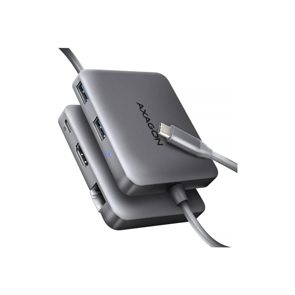 Produktbild för AXAGON HMC-5HL - dockningsstation - USB-C 3.2 Gen 1 / USB 3.0 / Thunderbolt 3 / Thunderbolt 4 - HDMI - 1GbE