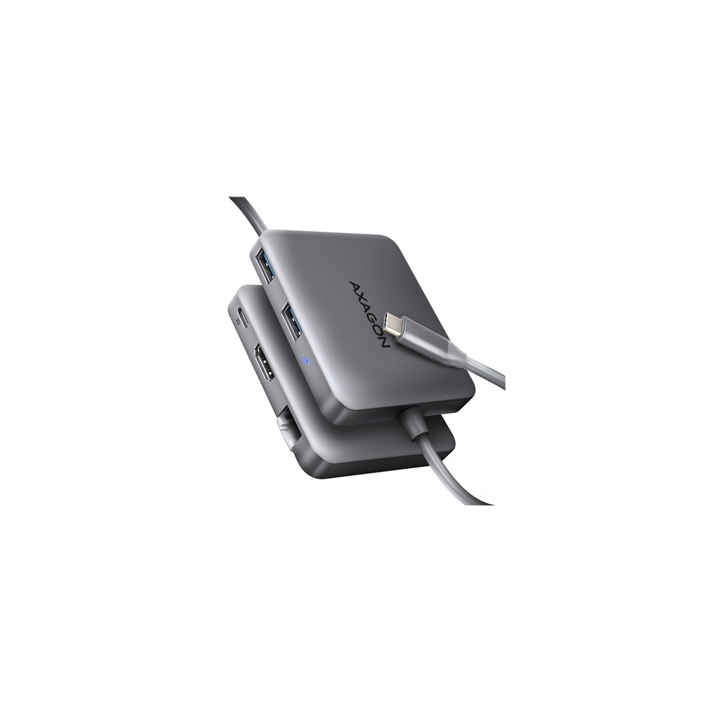 Produktbild för AXAGON HMC-5HL - dockningsstation - USB-C 3.2 Gen 1 / USB 3.0 / Thunderbolt 3 / Thunderbolt 4 - HDMI - 1GbE
