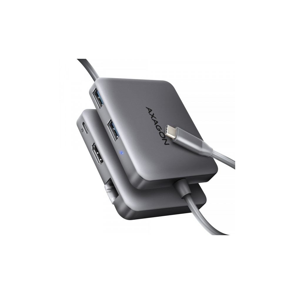 Produktbild för AXAGON HMC-5HL - dockningsstation - USB-C 3.2 Gen 1 / USB 3.0 / Thunderbolt 3 / Thunderbolt 4 - HDMI - 1GbE