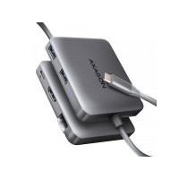 Produktbild för AXAGON HMC-5HL - dockningsstation - USB-C 3.2 Gen 1 / USB 3.0 / Thunderbolt 3 / Thunderbolt 4 - HDMI - 1GbE