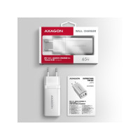 Produktbild för AXAGON ACU-DPQ65W strömadapter - USB typ A, 2 x USB-C - 65 Watt