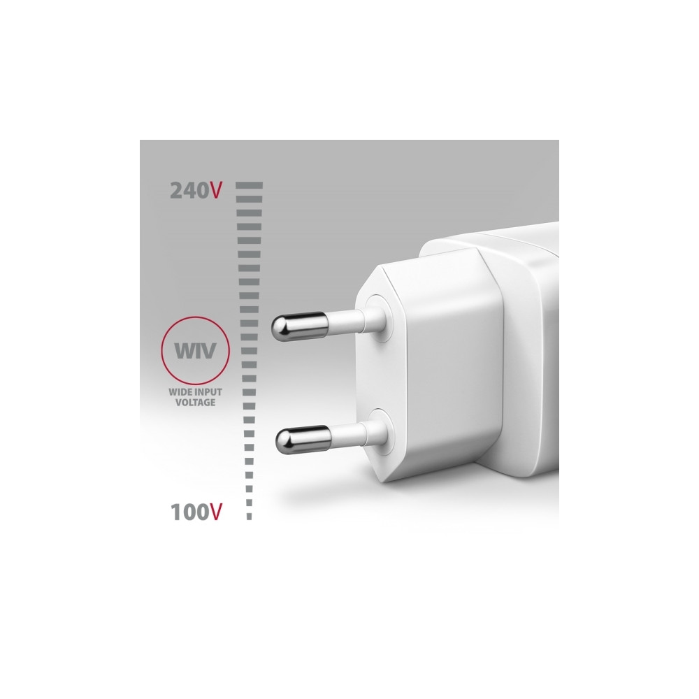 Produktbild för AXAGON ACU-DPQ65W strömadapter - USB typ A, 2 x USB-C - 65 Watt