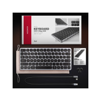 Produktbild för Klawiatura Axagon HMC-KB-US Klawiatura USB-C 5Gbps med HUB,...