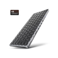 Produktbild för Klawiatura Axagon HMC-KB-US Klawiatura USB-C 5Gbps med HUB,...