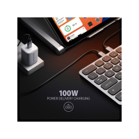 Produktbild för Klawiatura Axagon HMC-KB-US Klawiatura USB-C 5Gbps med HUB,...