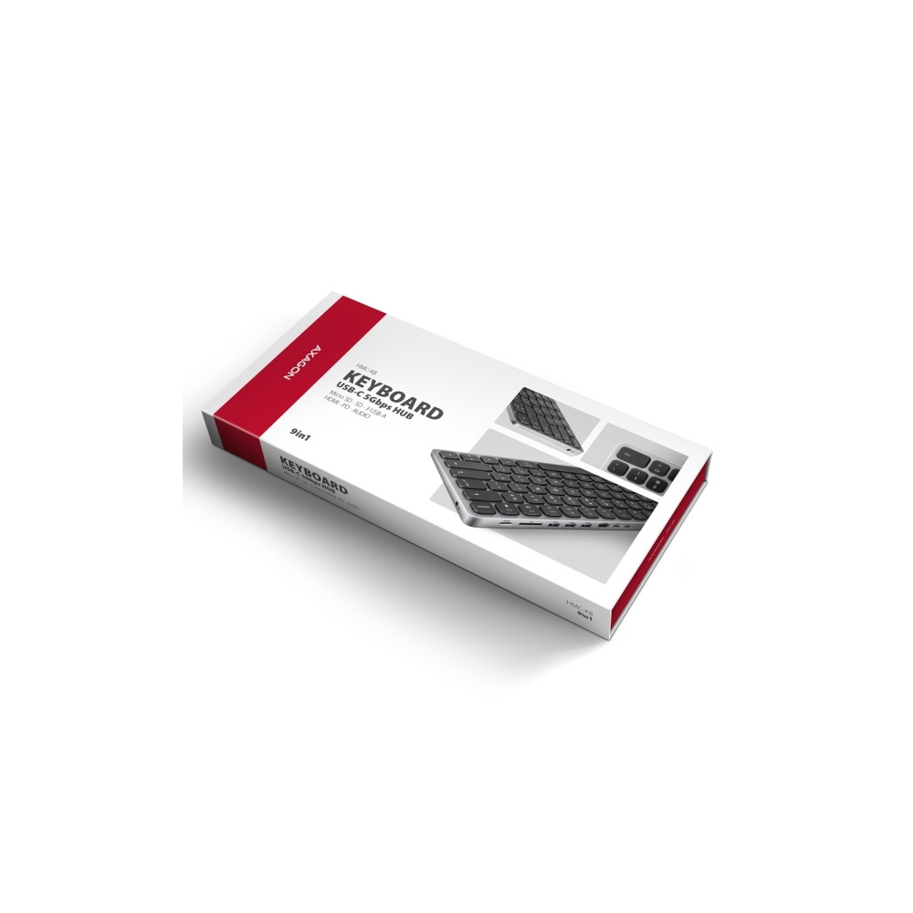 Produktbild för Axagon HMC-KB-GE, Kabel, USB 3.2 Gen 1 (3.1 Gen 1) Type-C, 1...