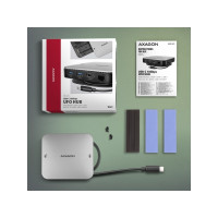 Produktbild för AXAGON HMC-UFO - dockningsstation - USB-C 3.2 Gen 2 - HDMI - 1GbE