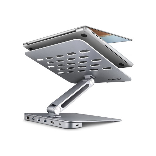 AXAGON AXAGON HMC-STND - dockningsstation + ställ för bärbar dator - USB-C 3.2 Gen 1 - HDMI - 1GbE