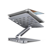 Produktbild för AXAGON HMC-STND - dockningsstation + ställ för bärbar dator - USB-C 3.2 Gen 1 - HDMI - 1GbE