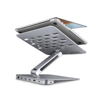 Produktbild för AXAGON HMC-STND - dockningsstation + ställ för bärbar dator - USB-C 3.2 Gen 1 - HDMI - 1GbE