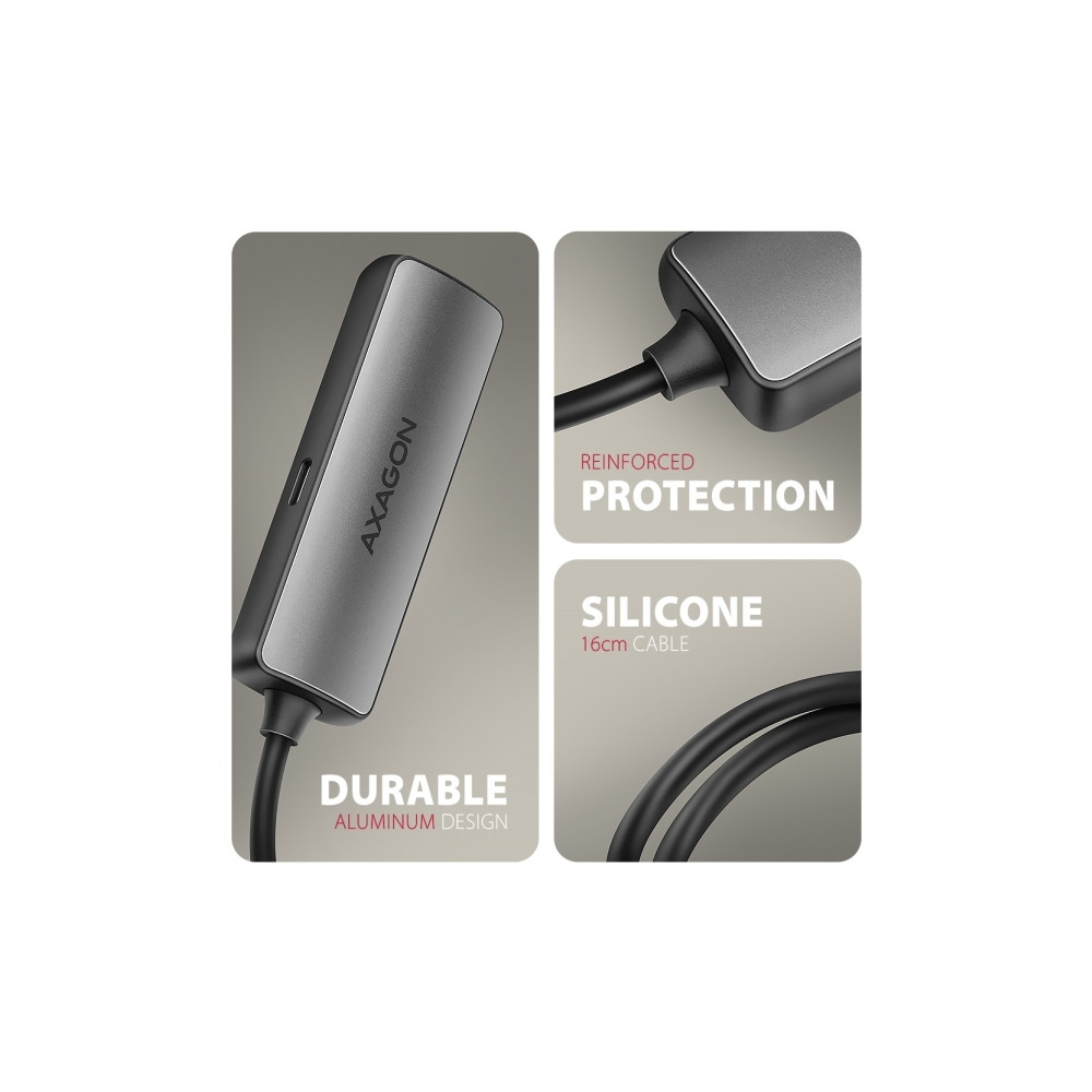 Produktbild för AXAGON RVC-HI8KPD - videoadapterkabel - USB-C till HDMI - 16 cm