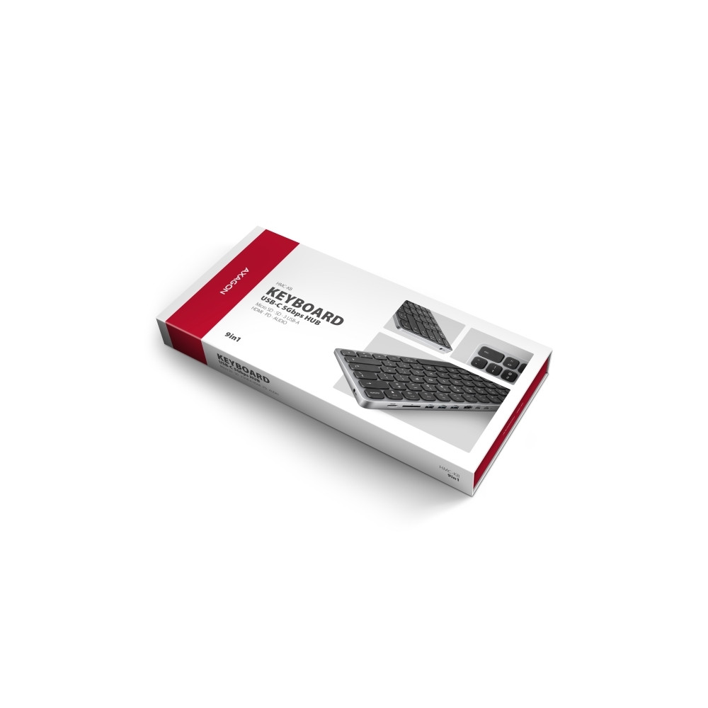 Produktbild för Axagon HMC-KB-NRD, Kabel, USB 3.2 Gen 1 (3.1 Gen 1) Type-C,...