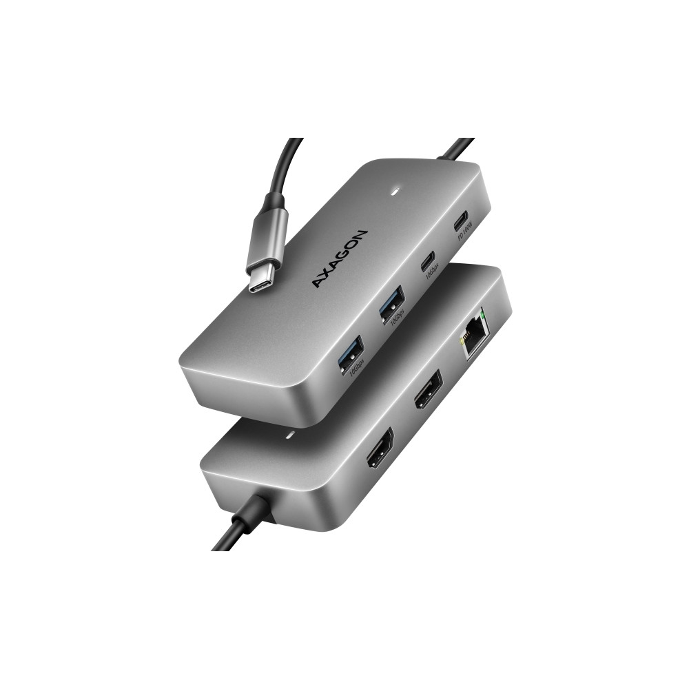 Produktbild för HUB USB Axagon HMC-CUB83X2, USB 10Gbps hubb, 2x USB-A, USB-C...