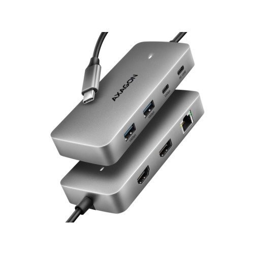 Axago HUB USB Axagon HMC-CUB83X2, USB 10Gbps hubb, 2x USB-A, USB-C...