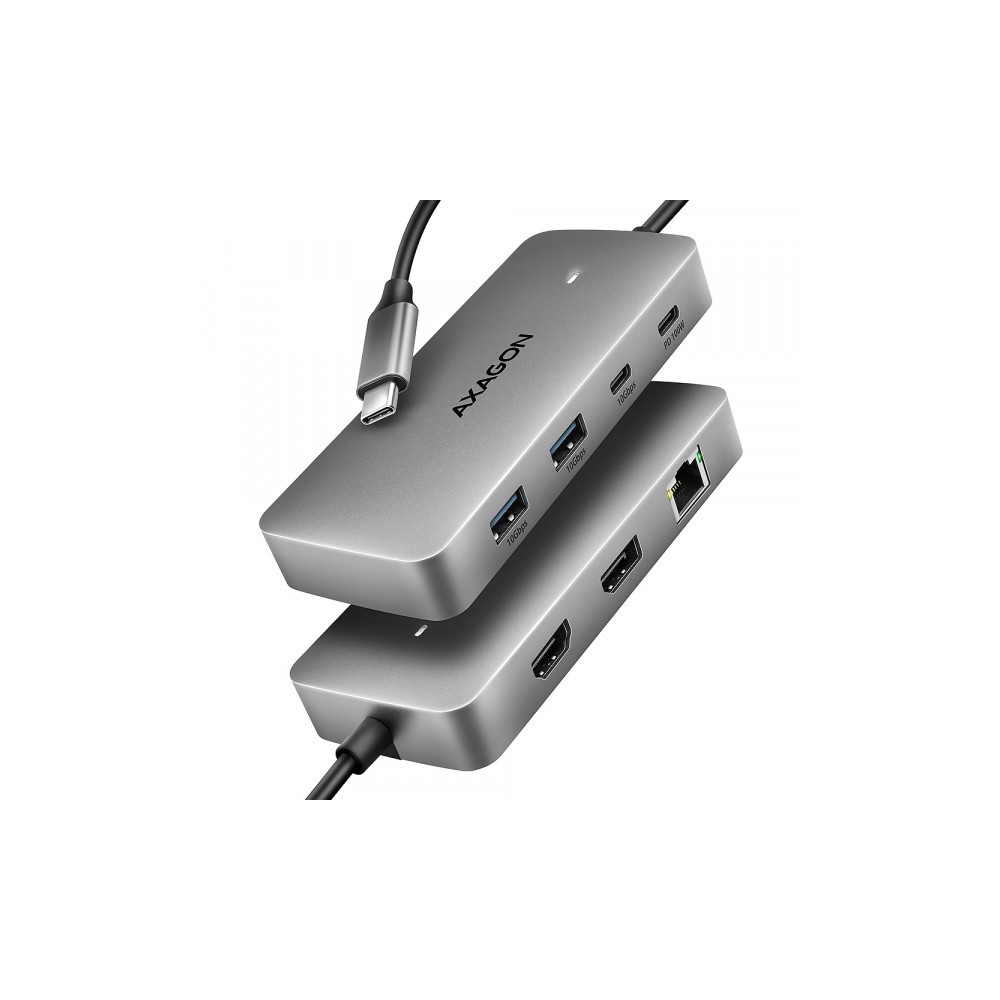 Produktbild för HUB USB Axagon HMC-CUB83X2, USB 10Gbps hubb, 2x USB-A, USB-C...