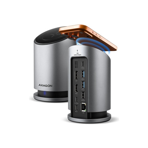 AXAGON AXAGON HMC-WL9 - dockningsstation - USB-C 3.2 Gen 2 / Thunderbolt 3 / Thunderbolt 4 / Thunderbolt 5 - HDMI, DP - 1GbE