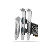 Produktbild för AXAGON PCEA-PSN - seriell adapter - PCIe 2.0 x16 - RS-232 x 2 + parallell x 1