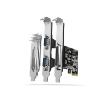 Produktbild för AXAGON PCEA-PSN - seriell adapter - PCIe 2.0 x16 - RS-232 x 2 + parallell x 1
