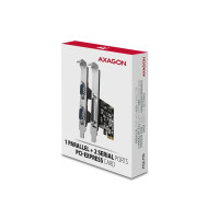 Produktbild för AXAGON PCEA-PSN - seriell adapter - PCIe 2.0 x16 - RS-232 x 2 + parallell x 1