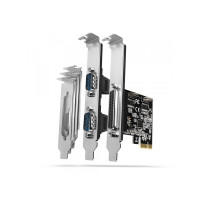 Produktbild för AXAGON PCEA-PSN - seriell adapter - PCIe 2.0 x16 - RS-232 x 2 + parallell x 1