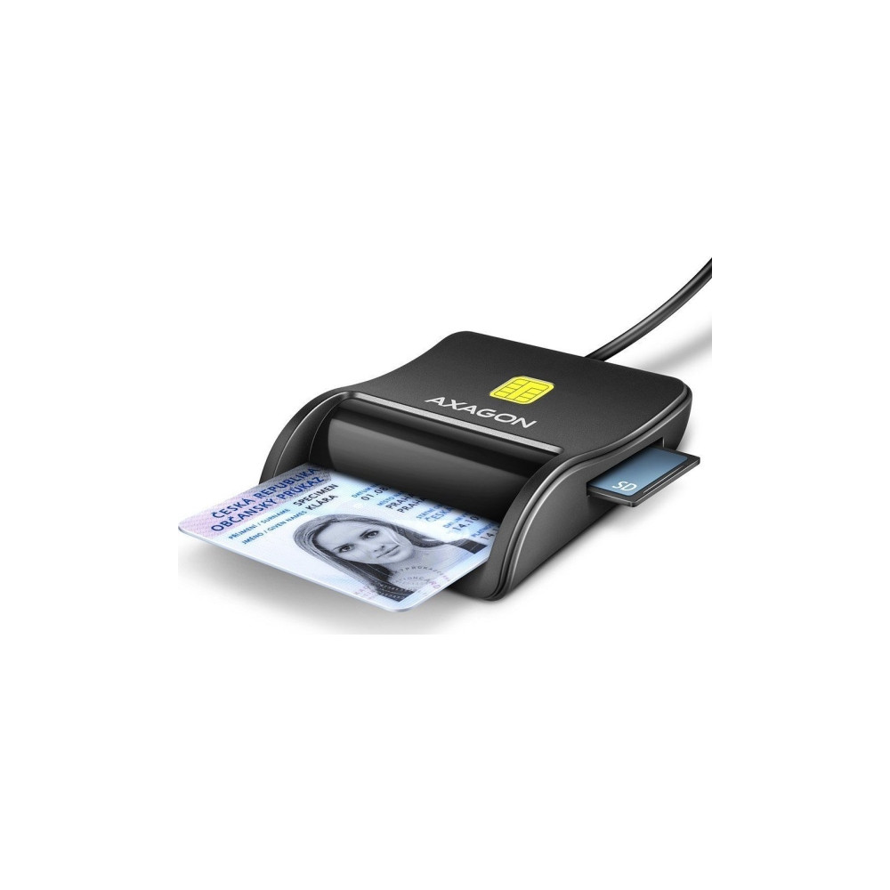 Produktbild för AXAGON CRE-SM3SD - SMART-kortläsare - USB 2.0