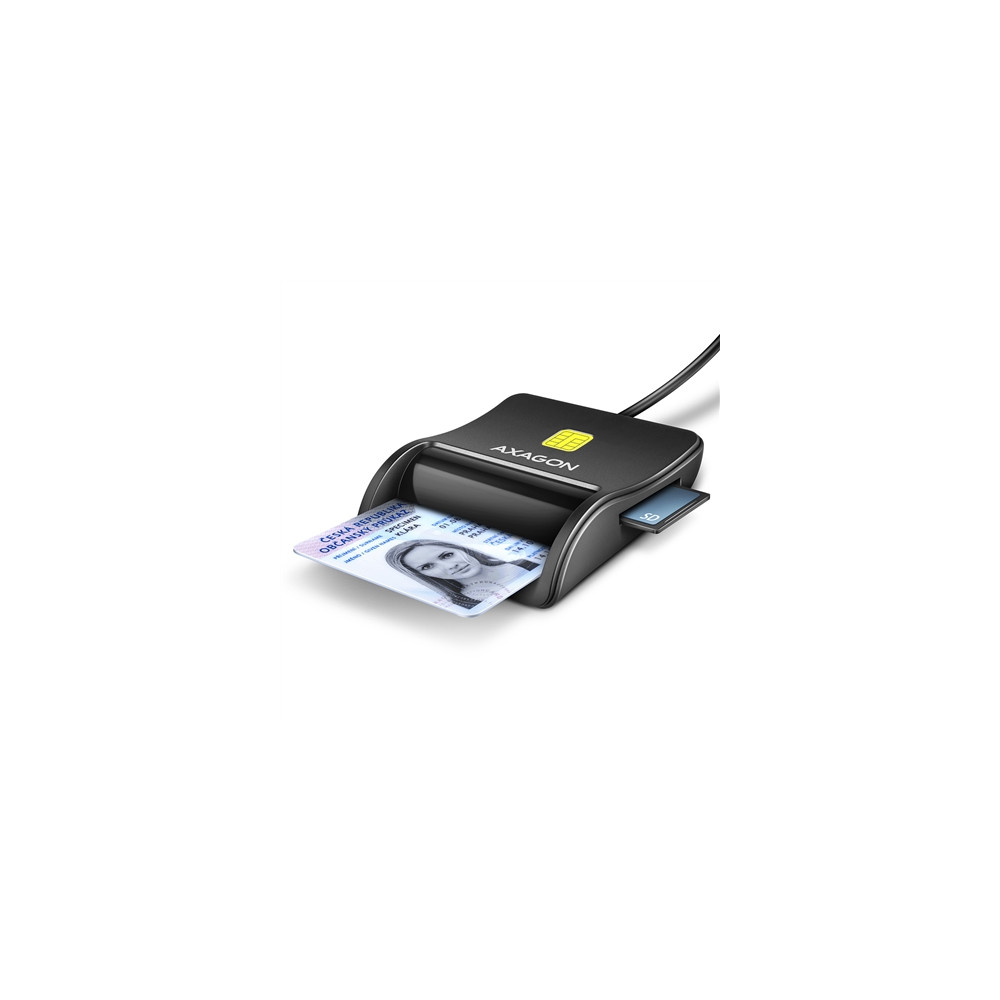 Produktbild för AXAGON CRE-SM3SD - SMART-kortläsare - USB 2.0