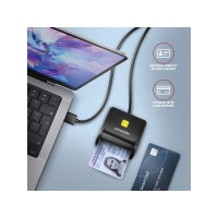 Produktbild för AXAGON CRE-SM3SD - SMART-kortläsare - USB 2.0