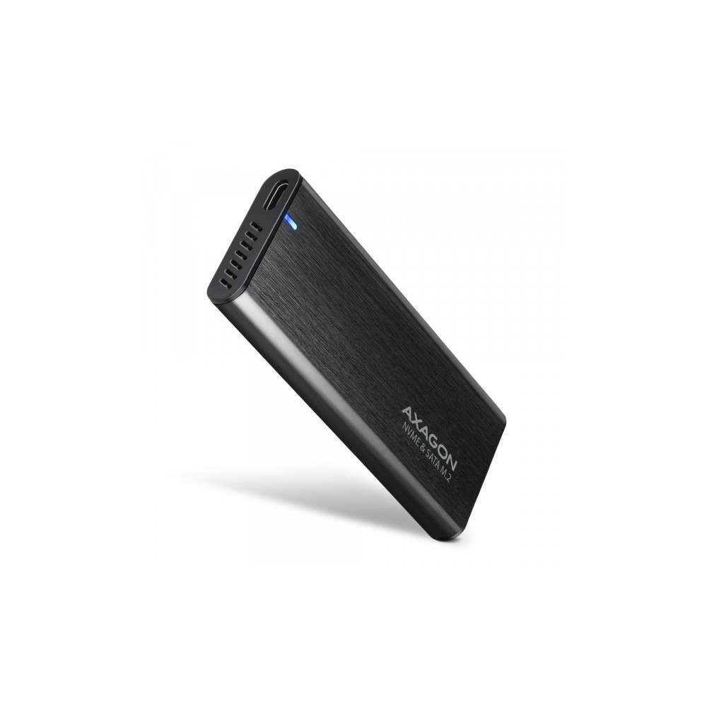 Produktbild för AXAGON Externt USB-C 3.2 Gen 2 metallkapsling för M.2 NVMe &...