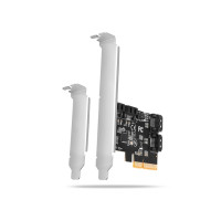 Produktbild för Axagon PCES-SA4X4, PCIe, SATA, Hankoppling, Fullhöjd/låg pro...