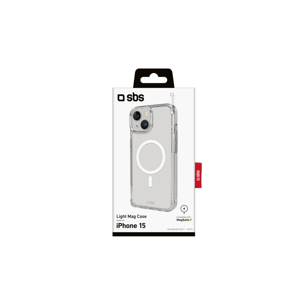 Produktbild för SBS TELIGMAGIP1561T, Mobilskal, Apple, iPhone 15, 15,5 cm (6...