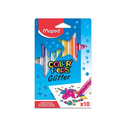 Maped Maped Color’Peps 847110, Medium, 10 färger, Svart, Rosa, Blå...