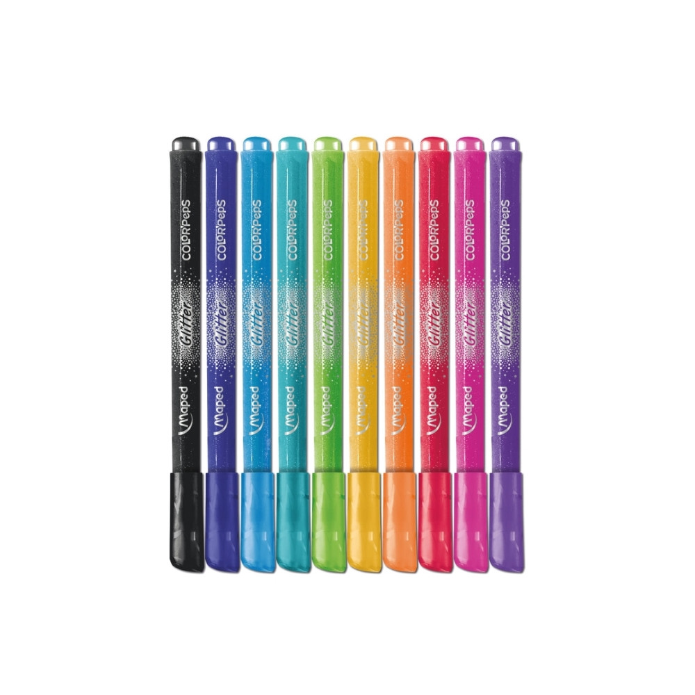 Produktbild för Maped Color’Peps 847110, Medium, 10 färger, Svart, Rosa, Blå...
