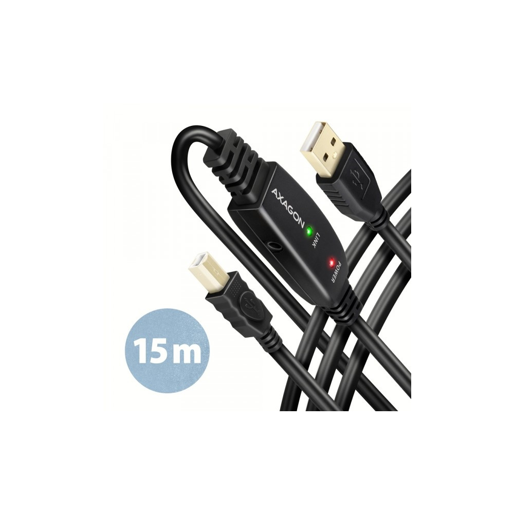 Produktbild för AXAGON ADR-215B - USB-kabel - USB till USB typ B - 15 m