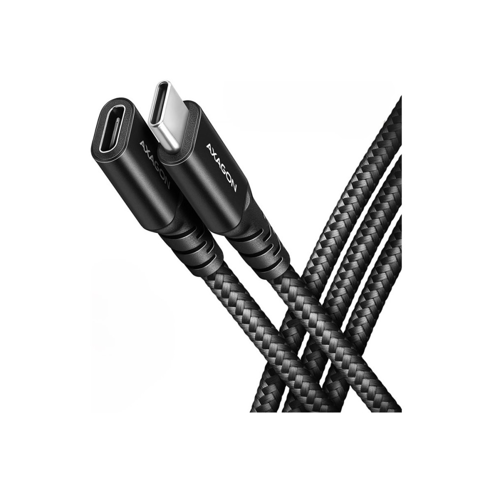 Produktbild för AXAGON BUCM32-CF15AB - USB-förlängningskabel - 24 pin USB-C till 24 pin USB-C - 1.5 m