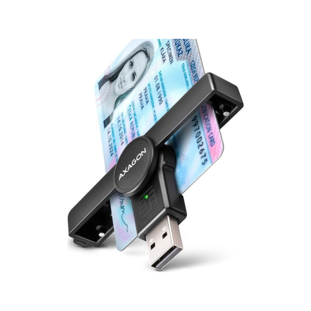Produktbild för AXAGON CRE-SMPA - SMART-kortläsare - USB 2.0