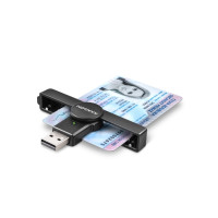 Produktbild för AXAGON CRE-SMPA - SMART-kortläsare - USB 2.0
