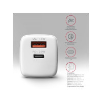 Produktbild för AXAGON ACU-PQ20W strömadapter - USB typ A, USB-C - 20 Watt