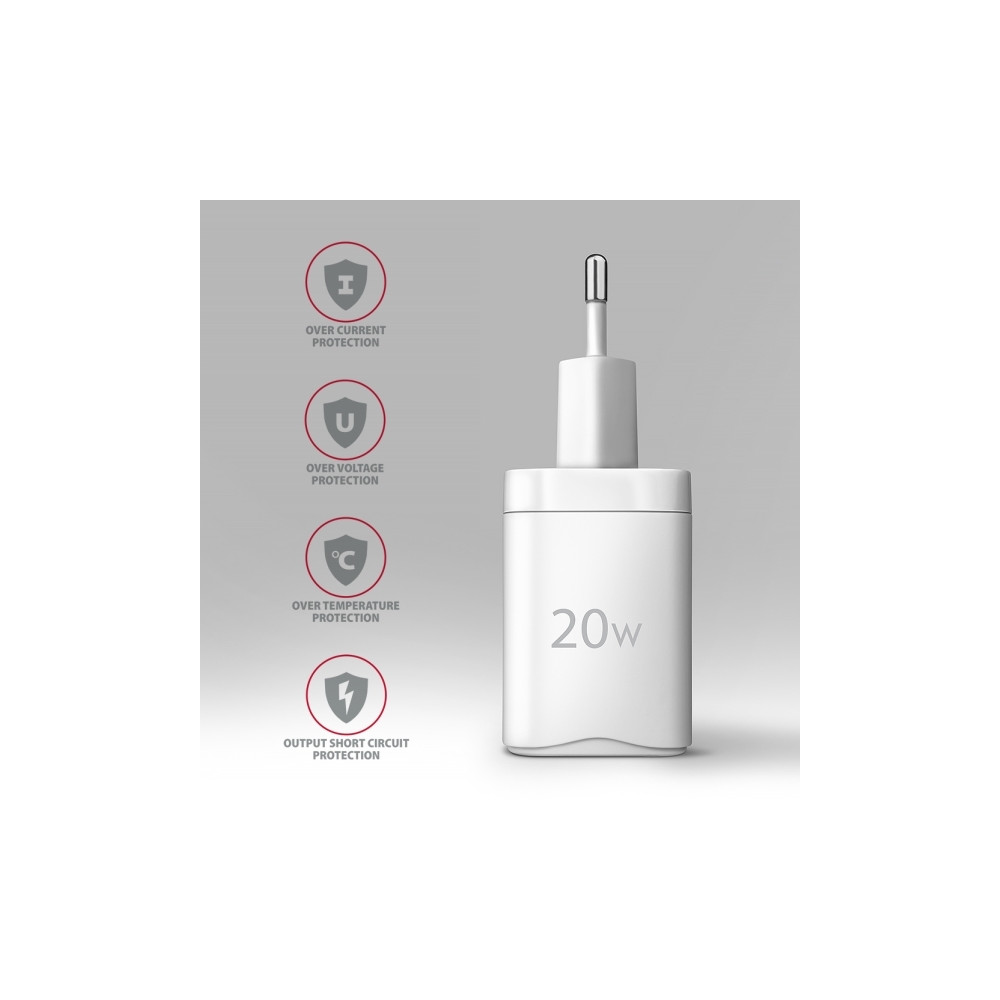 Produktbild för AXAGON ACU-PQ20W strömadapter - USB typ A, USB-C - 20 Watt