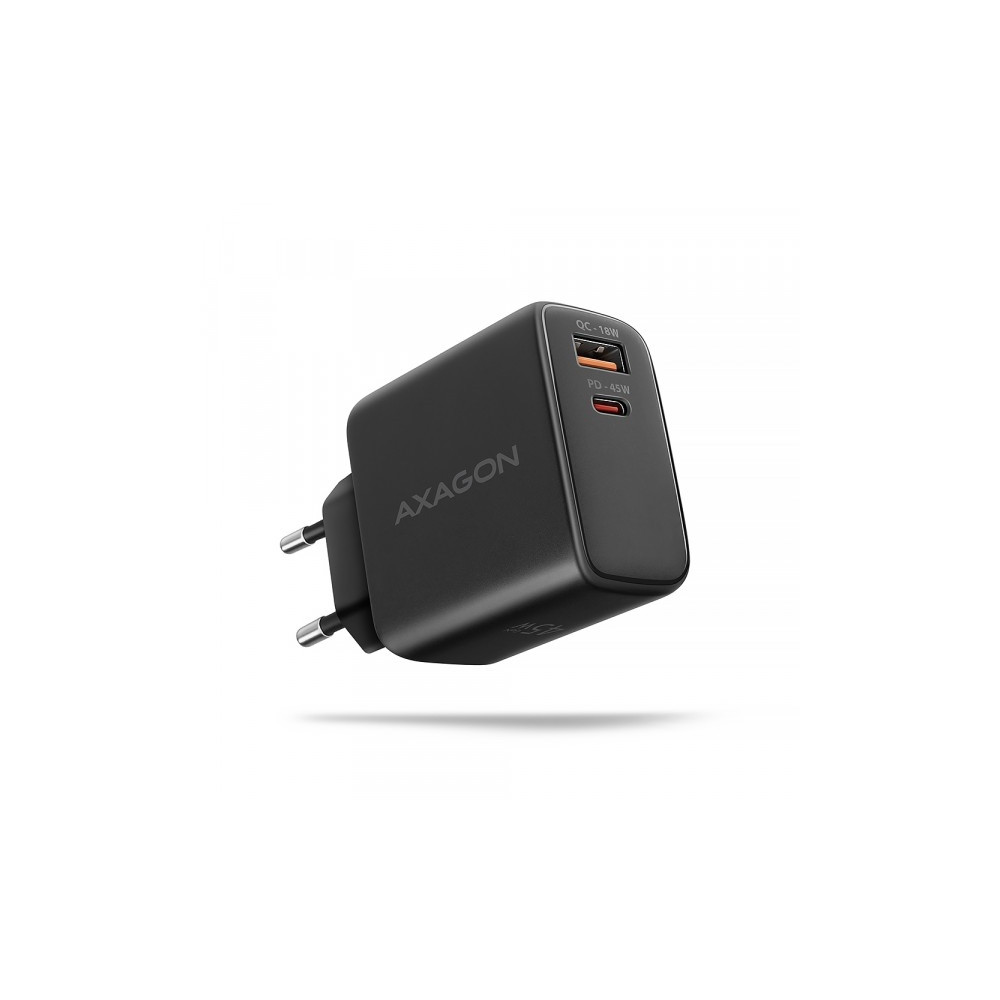 Produktbild för AXAGON ACU-PQ45 strömadapter - USB typ A, USB-C - 45 Watt