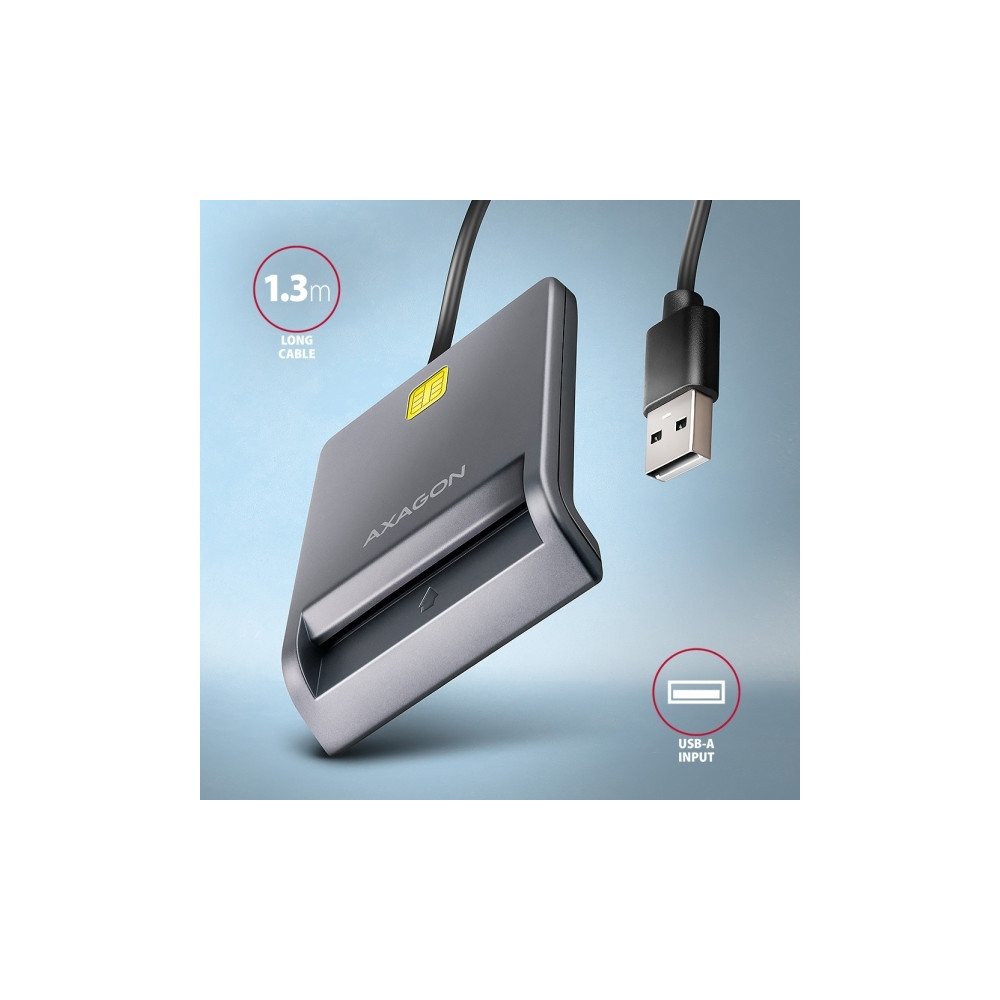 Produktbild för AXAGON SMART-kortläsare - USB
