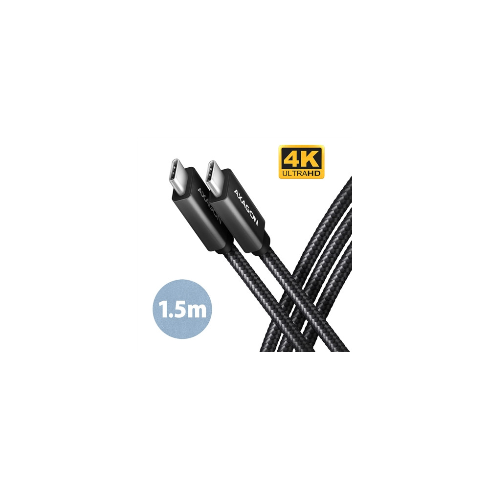 Produktbild för AXAGON BUCM32-CM15AB - USB typ C-kabel - 24 pin USB-C till 24 pin USB-C - 1.5 m