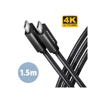 Produktbild för AXAGON BUCM32-CM15AB - USB typ C-kabel - 24 pin USB-C till 24 pin USB-C - 1.5 m