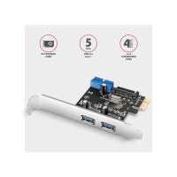 Produktbild för AXAGON PCEU-232RS - USB-adapter - PCIe 2.0 x16