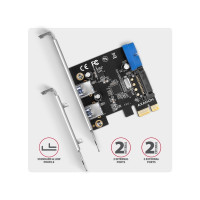 Produktbild för AXAGON PCEU-232RS - USB-adapter - PCIe 2.0 x16