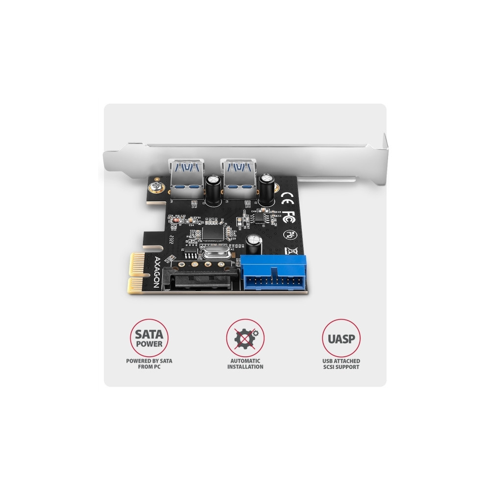 Produktbild för AXAGON PCEU-232RS - USB-adapter - PCIe 2.0 x16